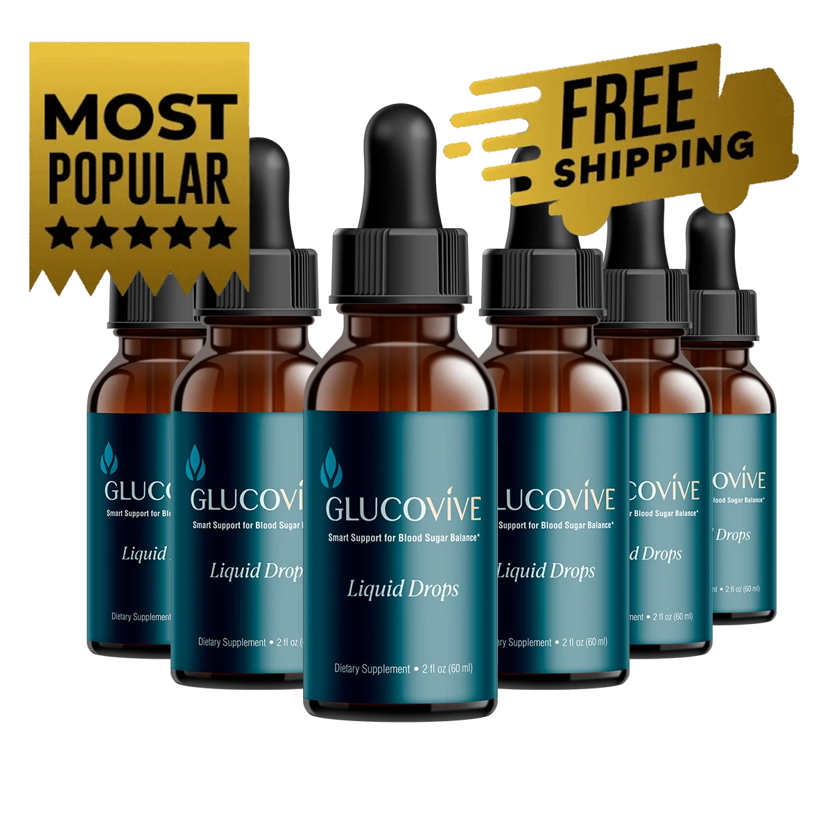 GlucoVive 6 Bottle Package
